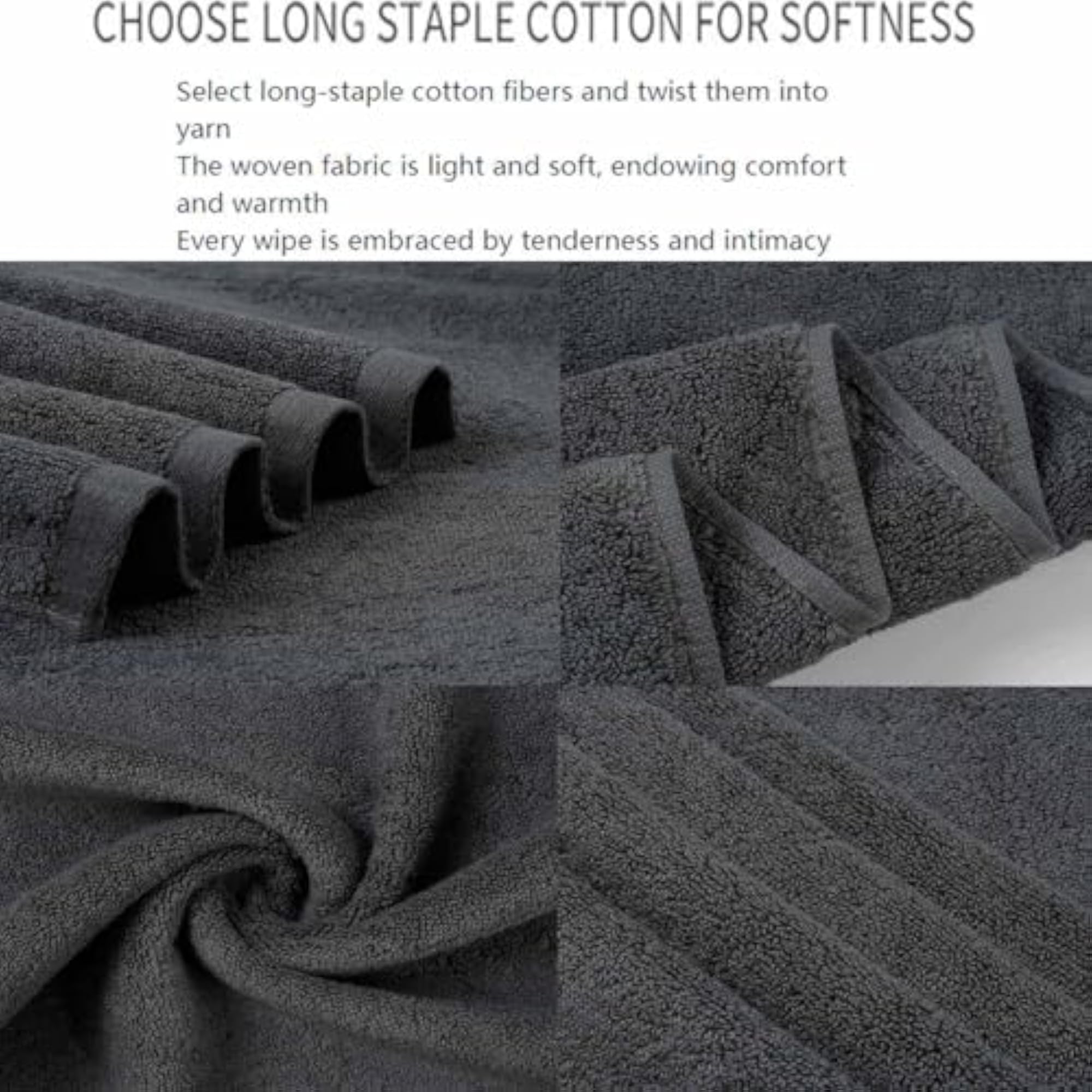Plain Pure Cotton Soft Towel Pack of 6